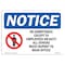Signmission OSHA Notice Sign, 7" Height, 10" Width, NOTICE No Admittance Except Employees Sign, Landscape OS-NS-D-710-L-15987 - alternate 1